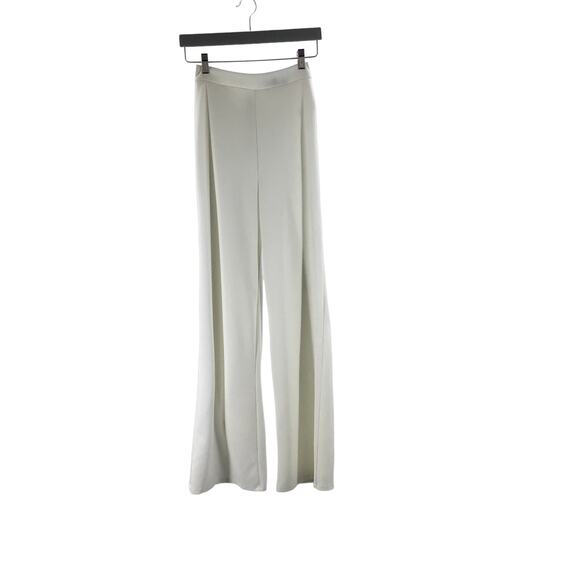 LULU'S XL White Get Dressed Up High Rise Flat Front Wide-Leg Ankle Pant b51 - Picture 3 of 8
